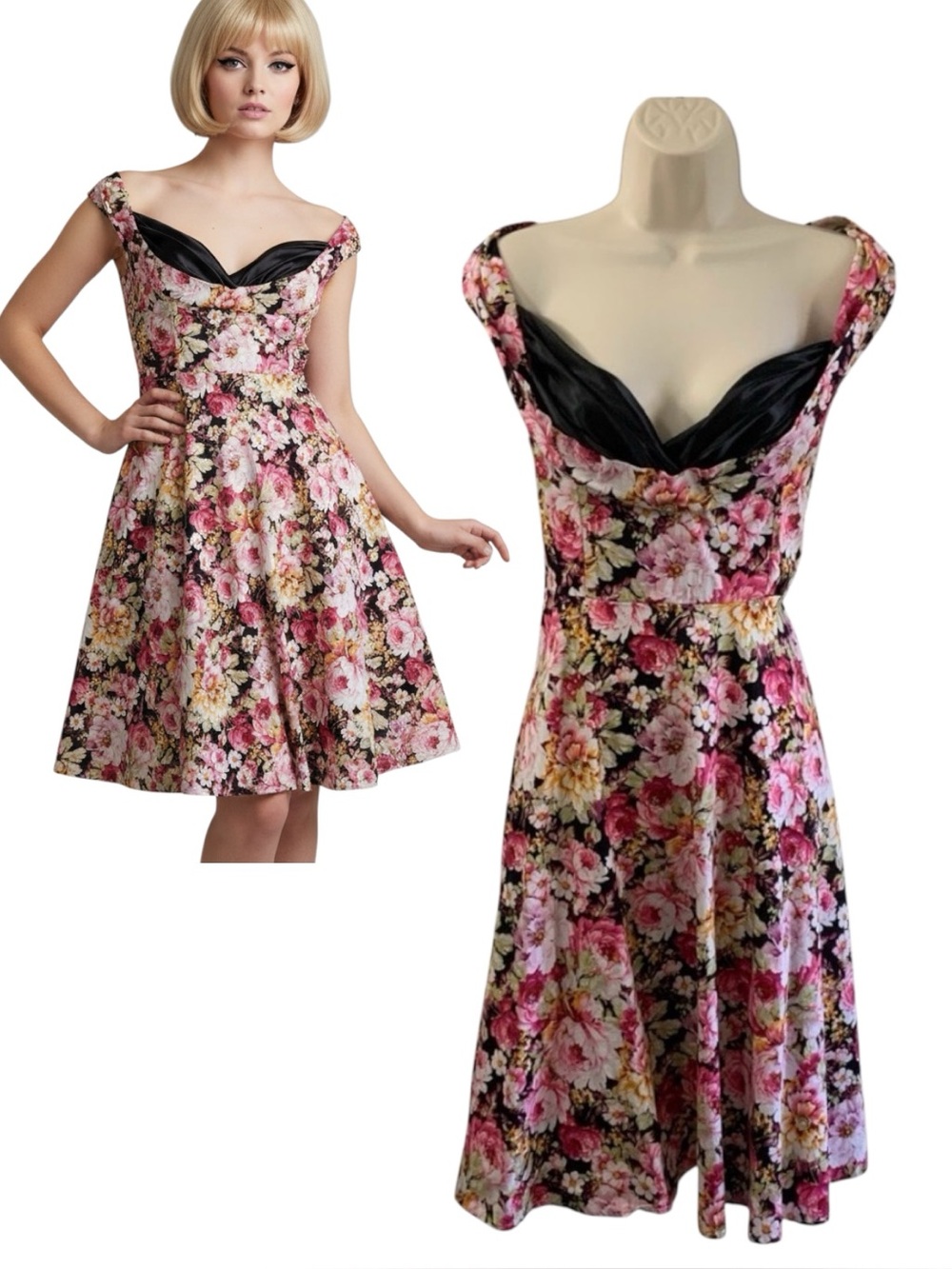 Rock a Billy Pin-up 50’s Retro Dress Size XXL